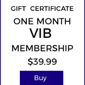 Gift Certificate - One Month VIB Membership